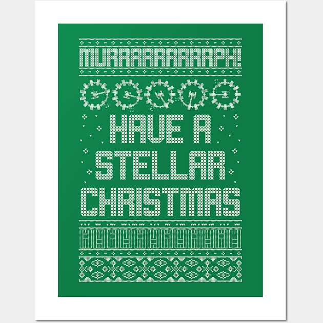 Have a Stellar Christmas Ugly Sweater Wall Art by stickerfule